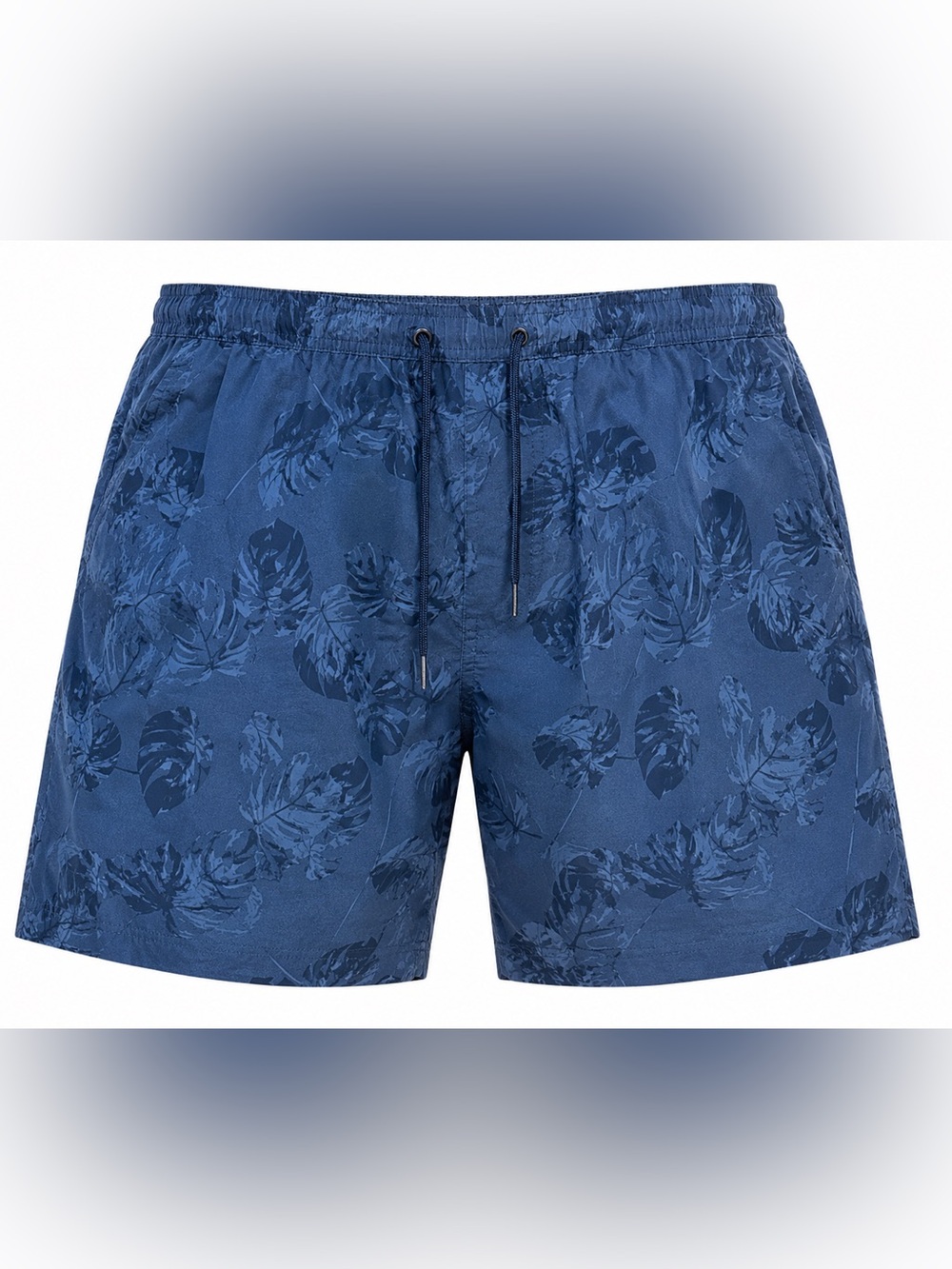 Ben Hogan Men’s Performance Golf Shorts 2X Blue Tropical Leaf Print Stretch 8” I